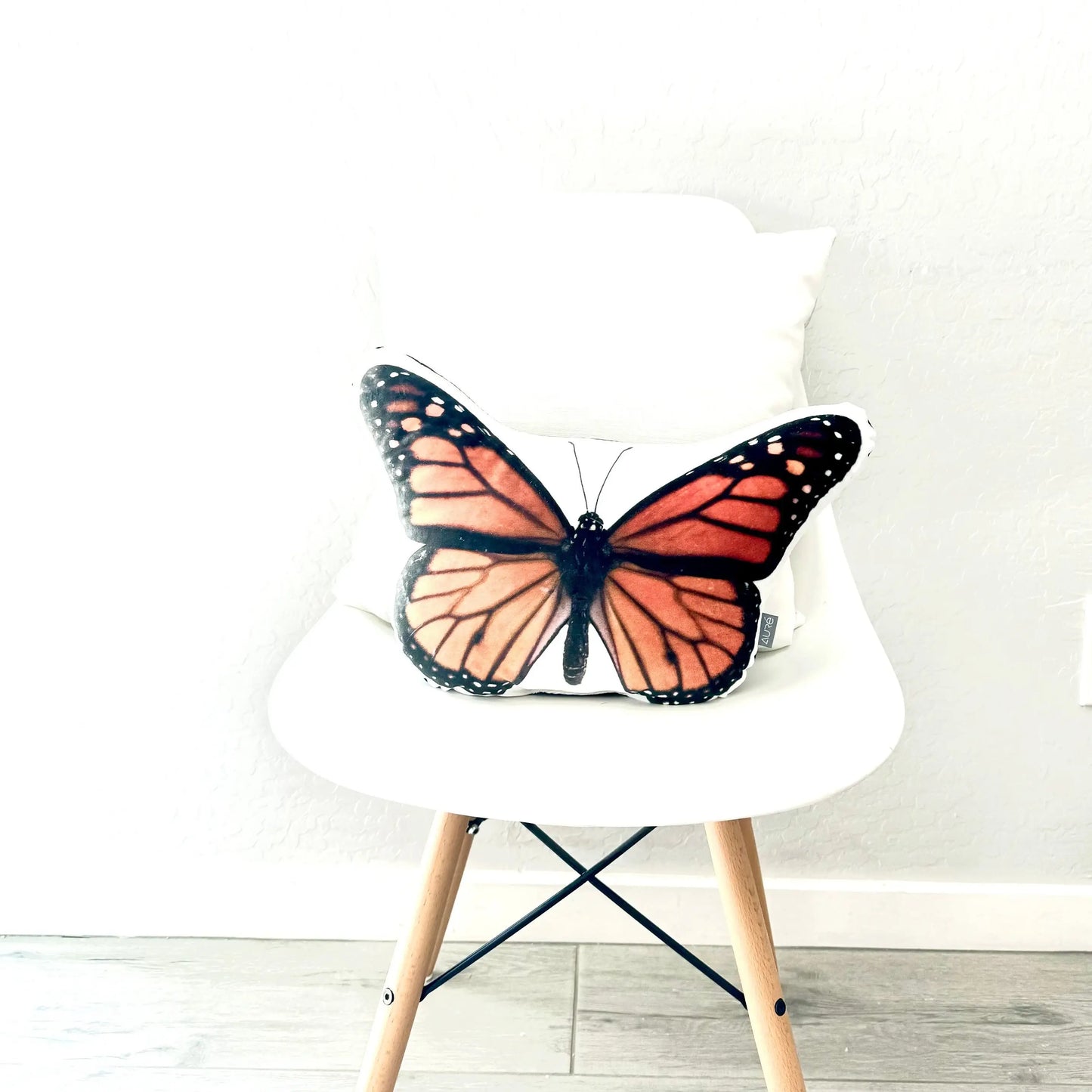 Monarch Butterfly Velvet Pillow