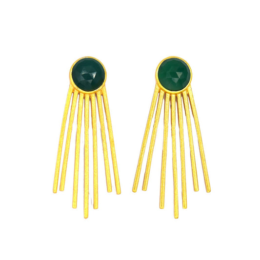 Christina Greene - Evergreen Fringe Earrings