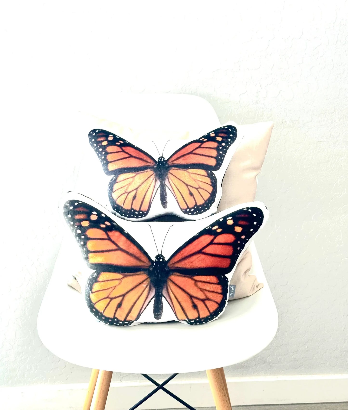 Monarch Butterfly Velvet Pillow