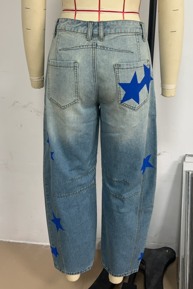 Heart Barrel Jeans