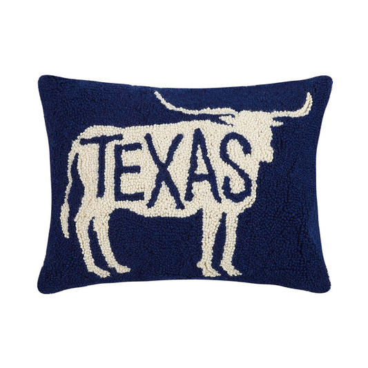 Peking Handicraft - TEXAS LONGHORN HOOK PILLOW