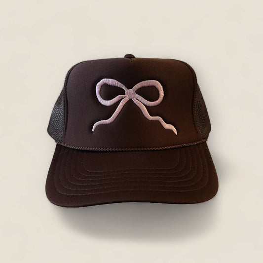 Pink Bow Trucker Hat