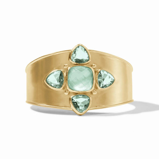 Julie Vos Aquitaine Cuff- Iridescent Aquamarine Blue