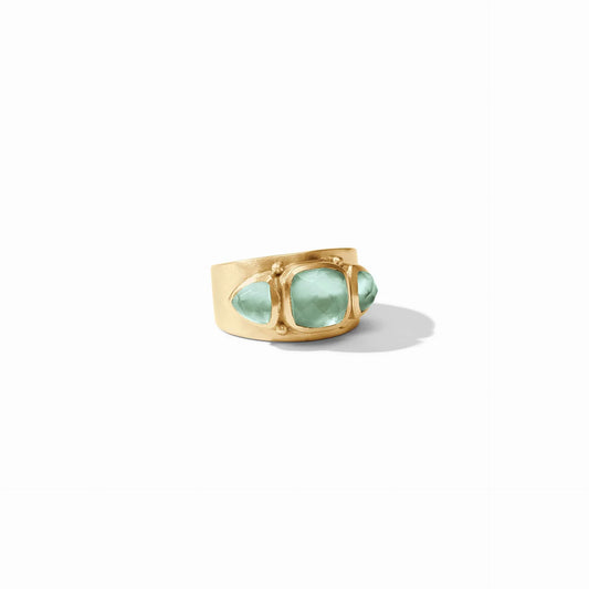 Julie Vos Aquitaine Ring- Iridescent Aquamarine Blue