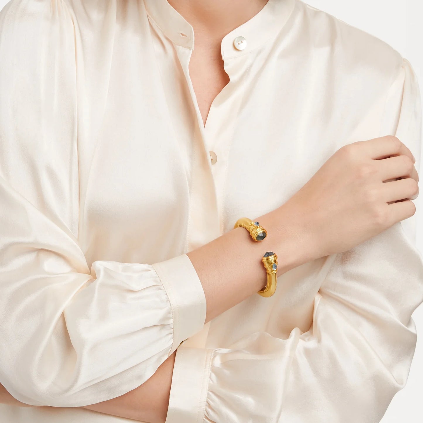 Julie Vos Cannes Demi Cuff- Pearl