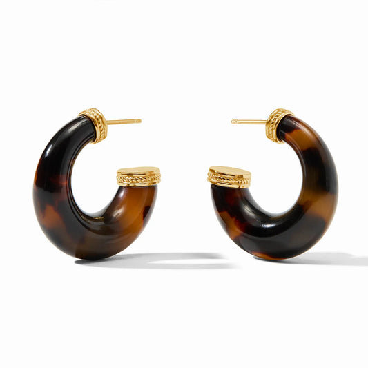 Julie Vos Madison Statement Hoop- Tortoise Shell