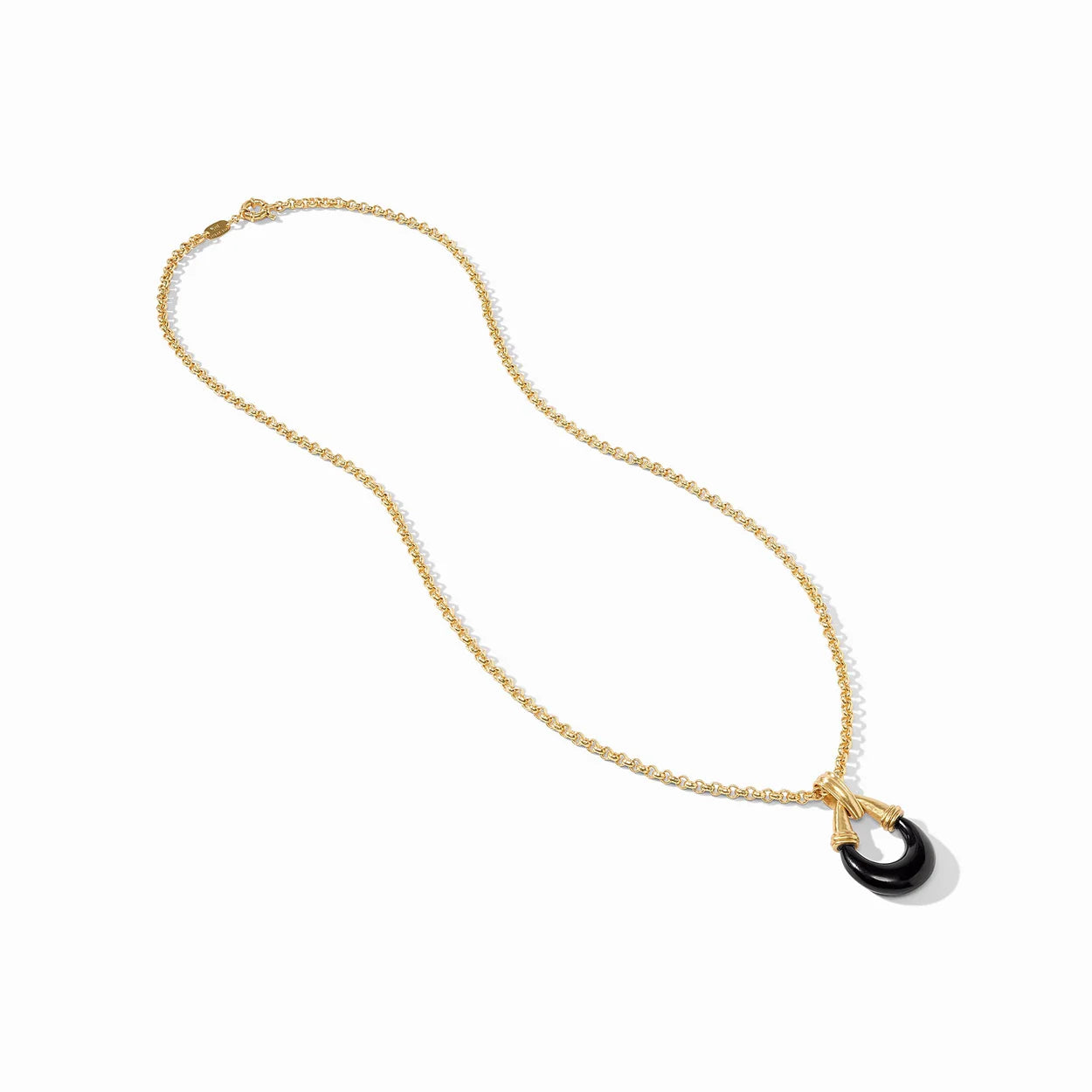 Julie Vos Havana Statement Pendant- Obsidian Black