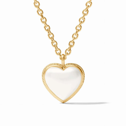 Julie Vos Heart Pendant- Pearl