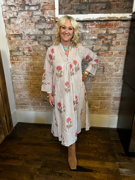 Heart of Grace - Autumn Breeze Caftan Dress 