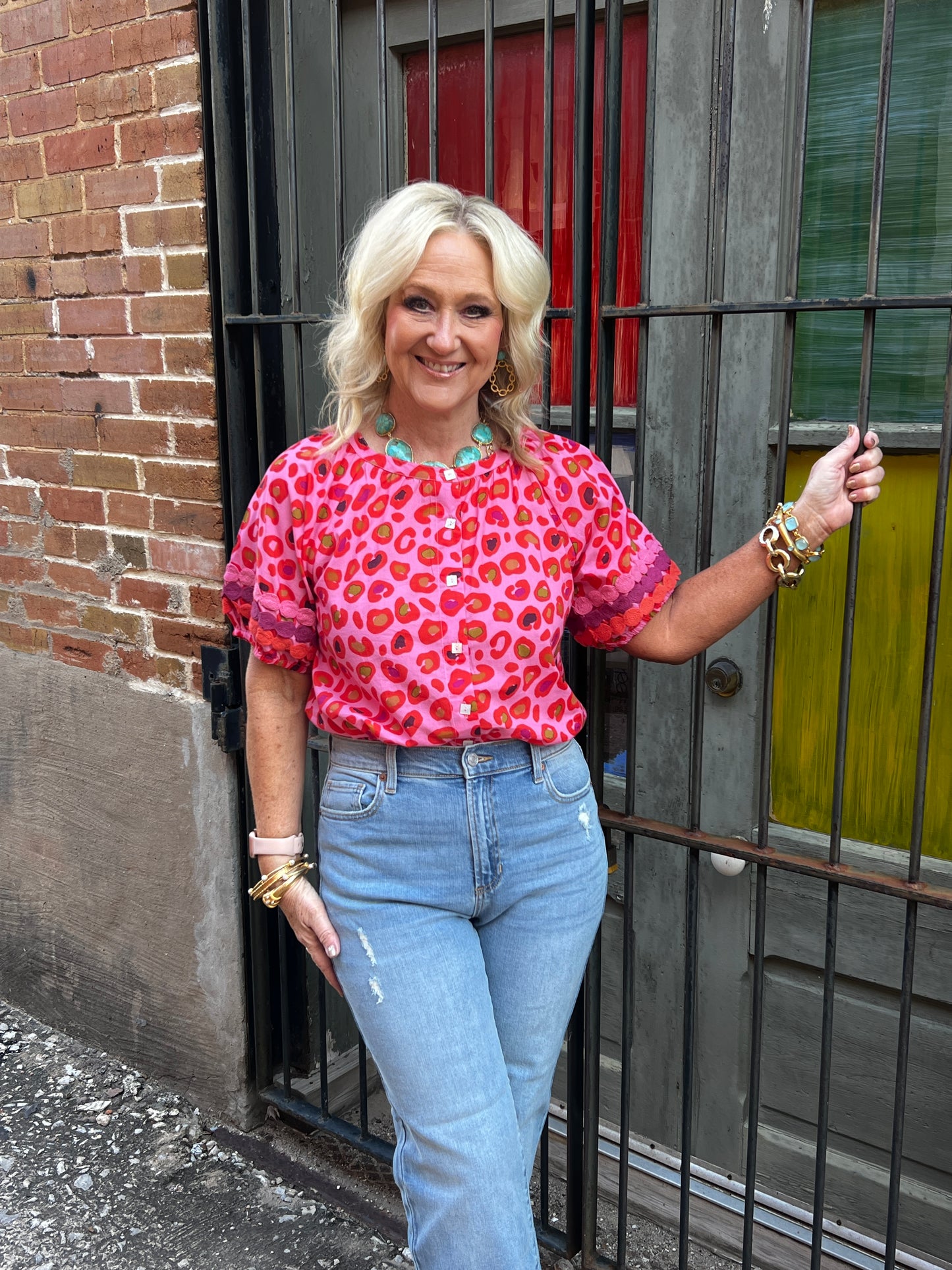 Ivy Jane Spotted Leopard Top