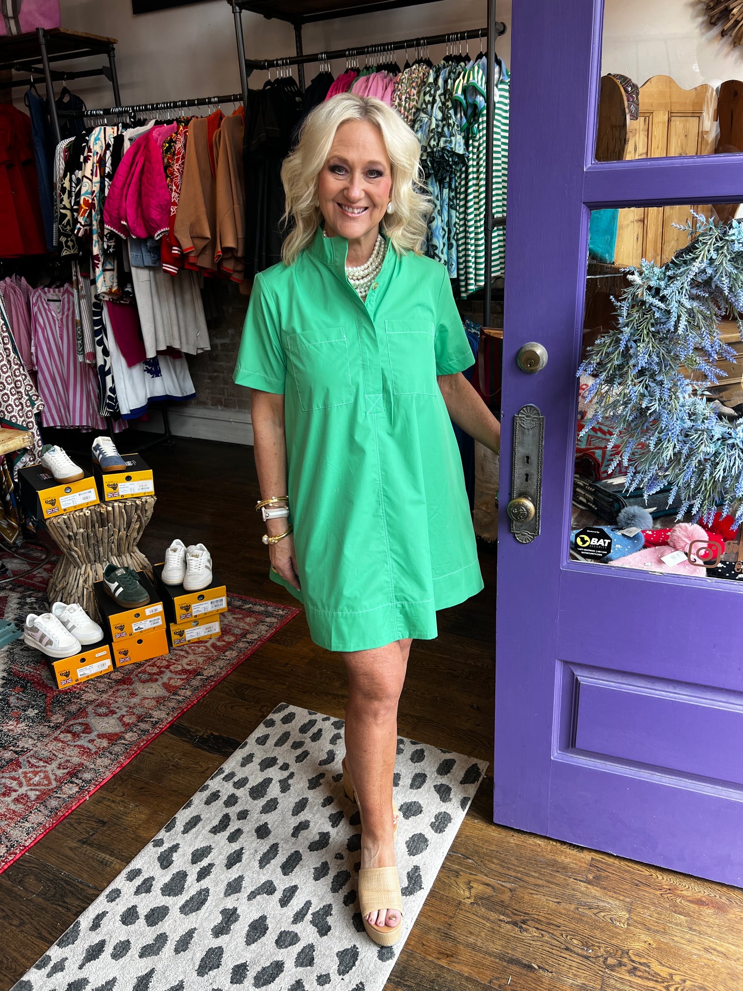 The "Yacht Club" Dress- Green