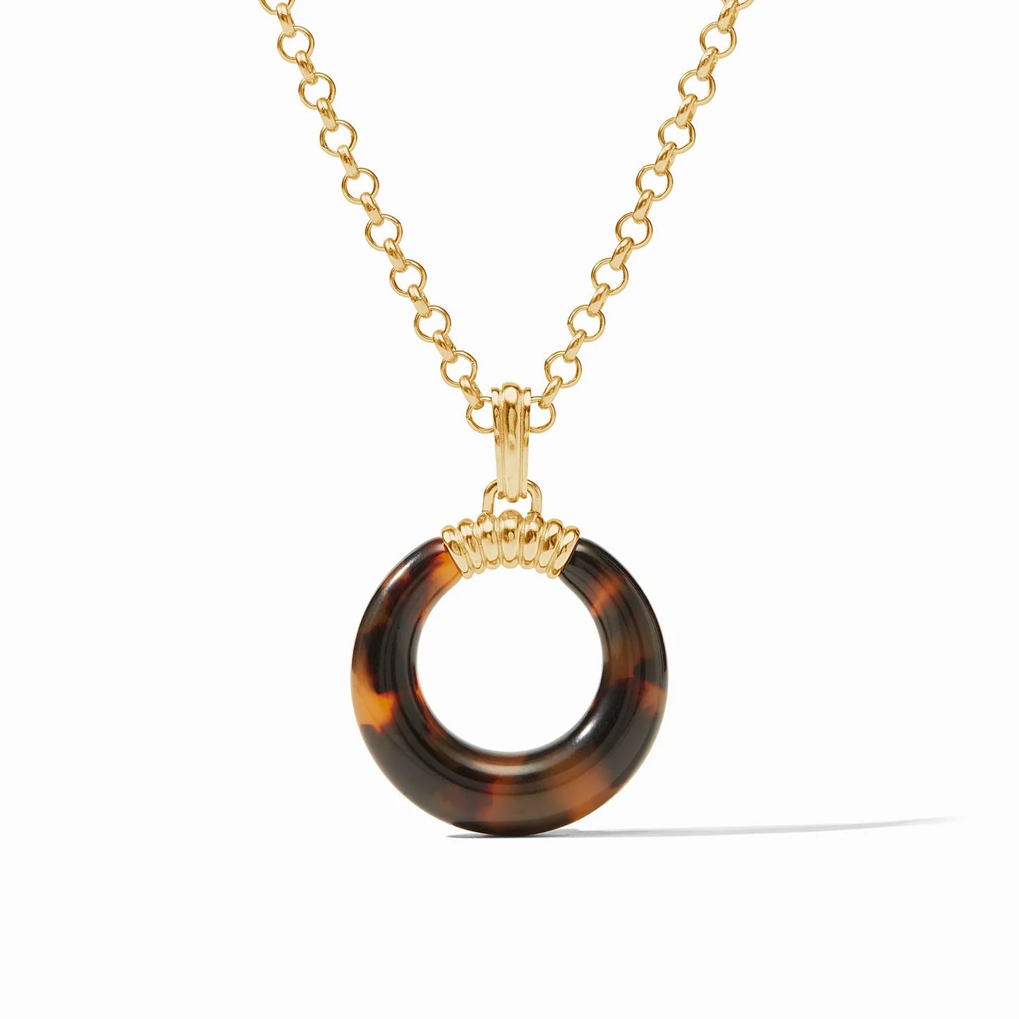 Julie Vos Madison Statement Pendant- Tortoiseshell