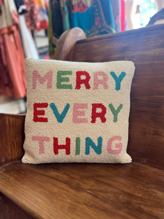 Merry Everything Hook Pillow