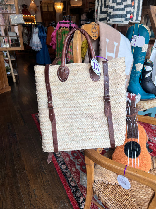 Moroccan Shopping Basket Backpack