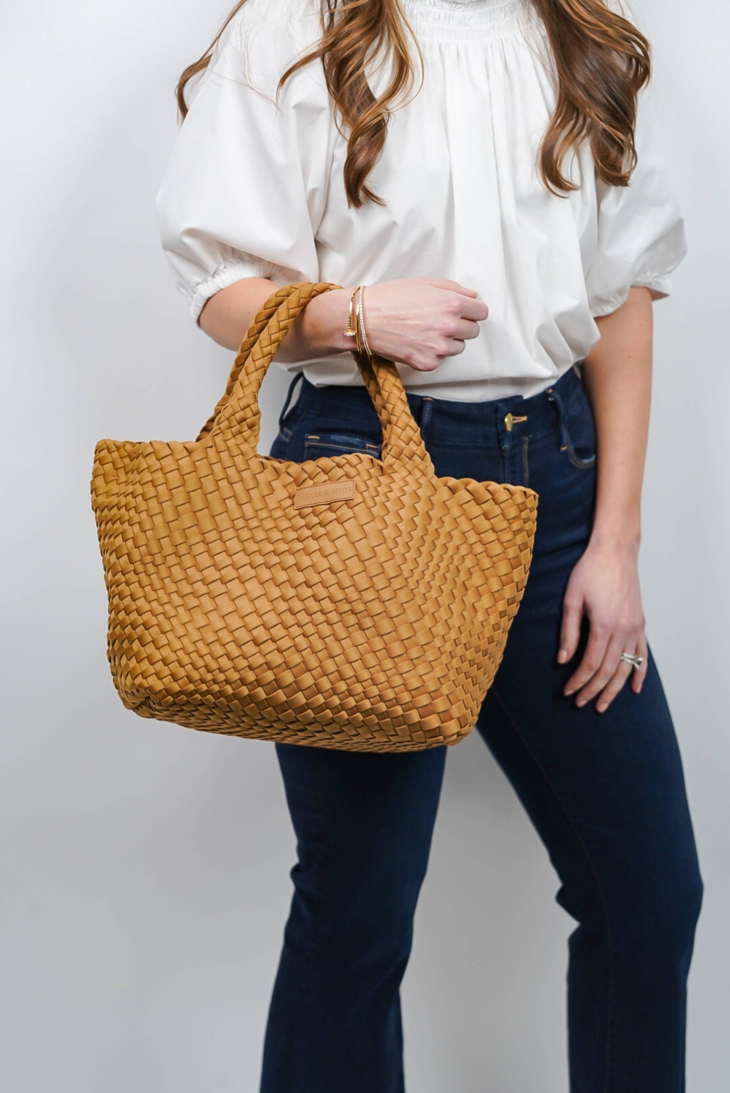 Parker & Hyde - Camel Woven Tote