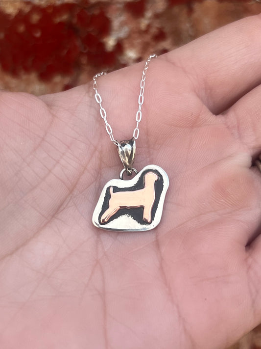 Cactus Rose Studios- show goat pendant