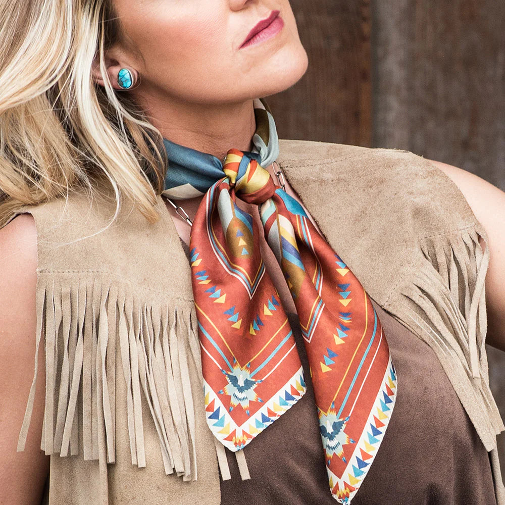 Fringe Scarves Soaring Eagle Quilt Scarf- Shorty