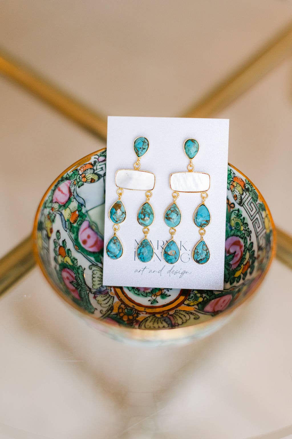 The Isabella Turquoise chandelier earring
